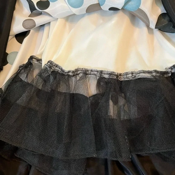 𝅺Like new black and teal polka dot short dress. Adorable!! - Picture 4 of 6
